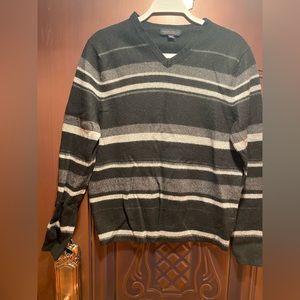 Brand-Banana Republic Sweater, Size-Large Color-Black with stripes